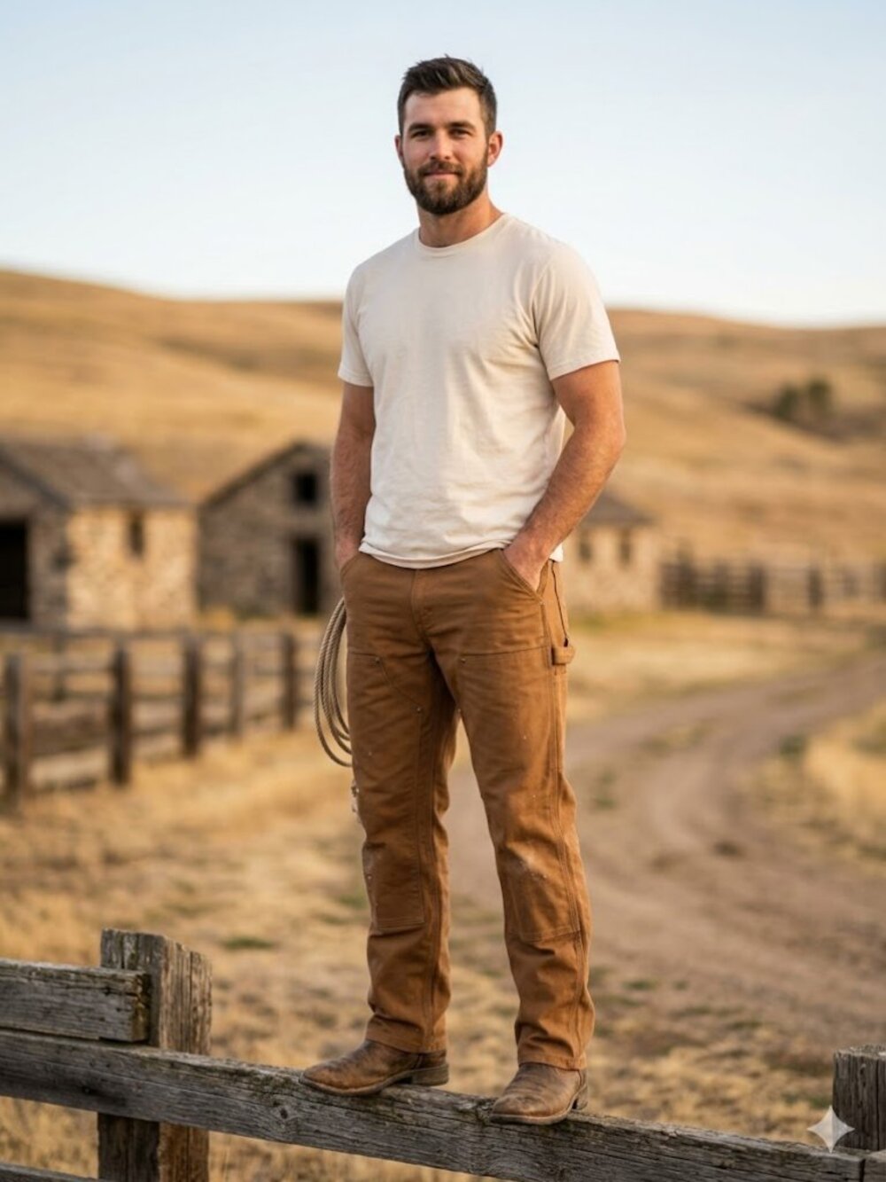 Carhartt Loose Fit Double Knee Work Pants Brown 36x30 Carpenter Duck Canvas